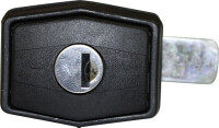 Druckdrehverschluss STS Oberholz Hexagon STS/Zadi Zyl. Zubehör 1 Zyl/2 Schl. Farbe schwarz