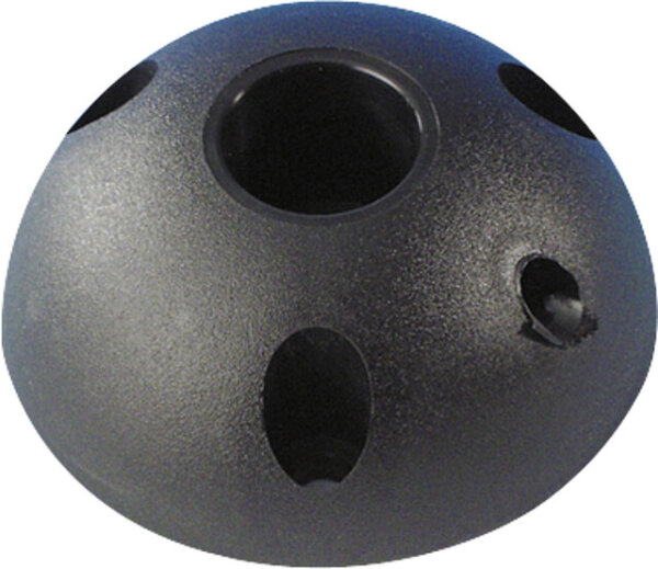 Tischfuß Anschraublager Kunststoff Farbe schwarz Rohraufnahme 18mm zu 9969013