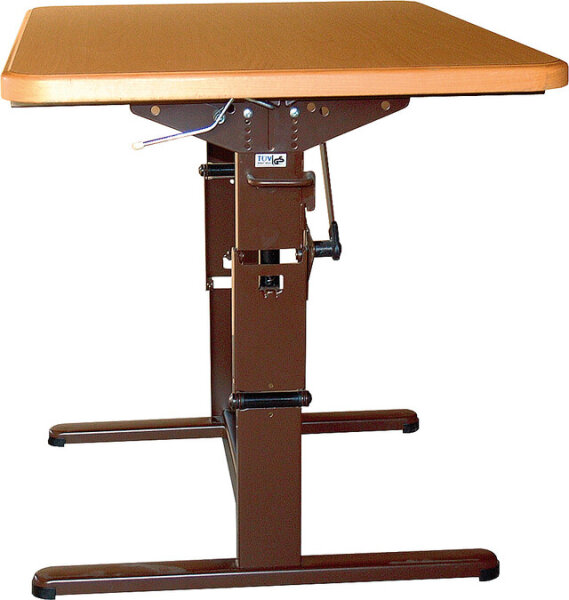 Hubtischgestell Länge 60 cm Höhe 30 - 71 cm Farbe anthrazit