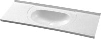 Waschbecken Carysan 895 x 110 x 310 mm Farbe weiß...