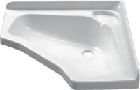Eckwaschbecken Carysan 438 x 125 x 438 mm Farbe...