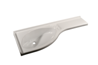 Eckwaschbecken Comet Ablage rechts 170 mm 840 x 160 x 375...