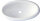 Einlegemulde Comet oval 380 x 200 x 150 mm Farbe weiß glänzend