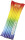 Matratze HAPPY PEOPLE Rainbow, Farbe bunt