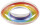 Schwimmring HAPPY PEOPLE Rainbow, Farbe bunt