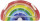 Surfer Rainbow HAPPY PEOPLE Luftmatratze, Farbe bunt