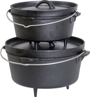 Dutch Oven 8.2 l Robens Topf mit Deckel Farbe schwarz