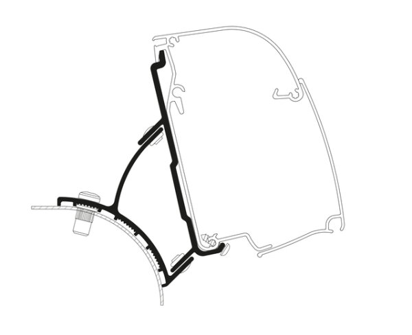 Wandmarkisenadapter THULET4200 passend für VW T5/T6 Minivan fixedLift roof