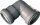 Winkel 90° zu AW-Rohrsystem 28 mm mit Dichtung