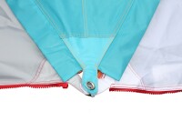 Sonnensegel BENT Zip-Protect Canvas Single Farbe türkis