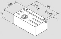 Frischwassertank Fusion 63 l EV 1301 _ V6-12 _