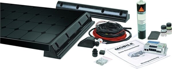 Solar-Komplettanlage BÜTTNER ELEKTRONIK PowerLine MT 180-2, 2 x 90 W