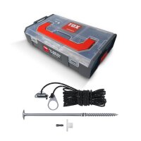 Abspann-Set TOX je 6 x Tellerkopfschraube, Spannseil,...