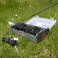 Abspann-Set TOX je 6 x Tellerkopfschraube, Spannseil, Spezial U-Scheibe je 1 x L-Box, Bit TX40