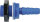 Einschraubtüllen gerade 1 1 / 4 Zoll x 40 mm Farbe blau