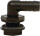 Einschraubtüllen Winkel 1 1 / 2 Zoll x 40 mm Farbe schwarz