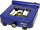 Spirituskocher Salsa einflammig blau 250x95x320