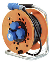 Kabeltrommel CEE 230 V Kabellänge 25 m Farbe orange