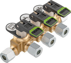 Schnellschlussventil GOK mit Kipphebel Typ KSV-AB3 PS 16bar RVS8 x 3xRVS8 x RVS8