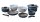 Topfset BEAVER BRAND FLAMINIA 24 EVO, 9-tlg. Farbe flameblue matt