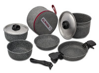 Topfset BEAVER BRAND ALMANA 20 11-tlg. Farbe stone grey...