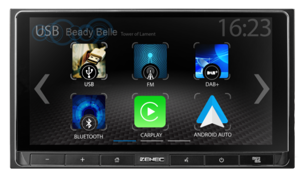Infotainer 2DIN mit 6,75 Zoll / 17,1 cm Touchscreen