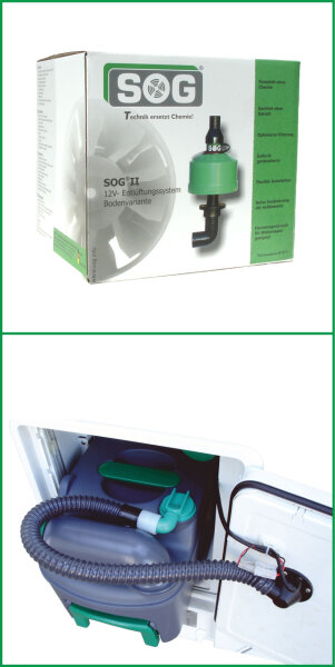 Toilettenentlüftung SOG Ty G - Thetford C500 Bodenvariante