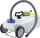 Abwasserkanister Taxi 25 l , Farbe hellgrau 335 x 240 x 500 mm Verschluss DIN 96