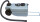 Abwasserkanister Taxi 25 l , Farbe hellgrau 335 x 240 x 500 mm Verschluss DIN 96