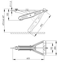 Steckstütze Al-Ko Plus 1.000 kg / kurz