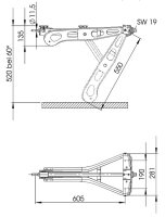 Steckstütze Al-Ko Premium 1.250 kg / lang