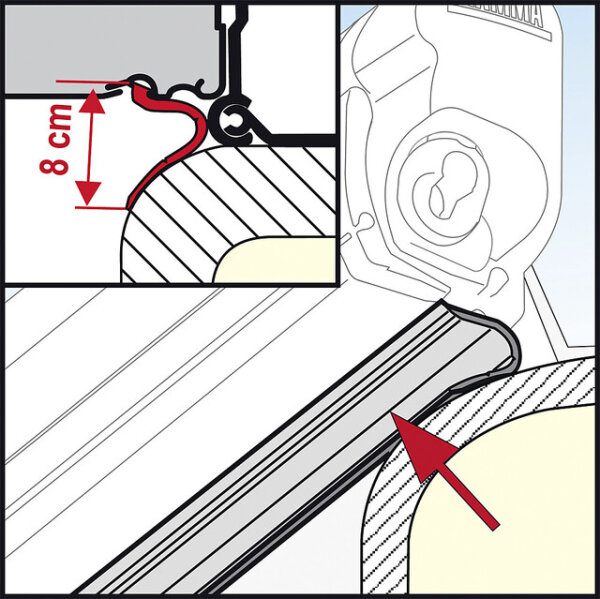 Rain Guard Lower _1 Rolle = 20m_