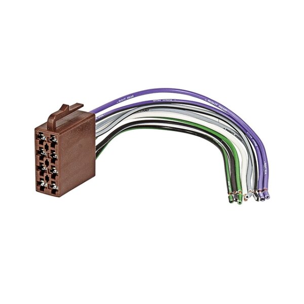 Umrüstadapter   Lautsprecher f. ISO Radio auf Fahrzeug m. Kabel f. 4 Lautsprecher