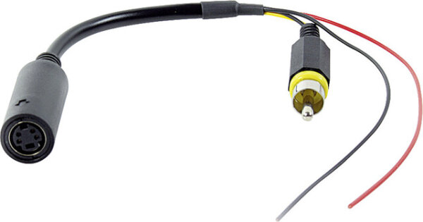 Monitor Adapter Caratec 4-pol. auf Cinch Stecker