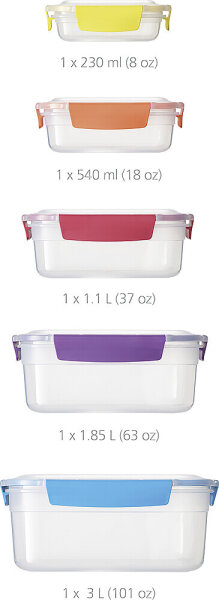 Vorratsdosen Joseph Joseph Nest™ Lock 4-teilig Farbe multicolour