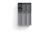 Schubladen-Organizer-Set Joseph Joseph Blox™ 7-teilig, Farbe grau / taupe