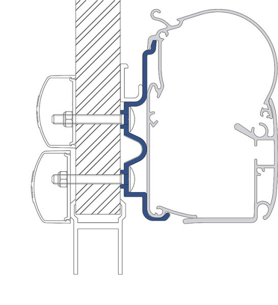 Adapterkit 4-tlg. DOMETIC PerfectWall 1100 + 1500 passend für Hymer Camp