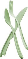 Besteck-Set koziol KLIKK 3-tlg Farbe nature leaf green