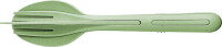 Besteck-Set koziol KLIKK 3-tlg Farbe nature leaf green
