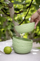 Müslischale koziol CLUB BOWL 4er-Set Farbe nature leaf green