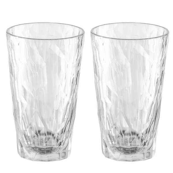 Trinkglas koziol CLUB No. 6 Superglas 300 ml, 2er-Set Farbe crystal clear