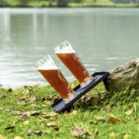 Magnet-Kunststoffgläser silwy BIER 2er-Set Hightech 500 ml Fb. transparent