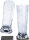 Magnet-Kunststoffgläser silwy BIER 2er-Set Hightech 500 ml Fb. transparent