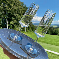 Magnet-Kunststoffgläser silwy SEKT 2er-Set Hightech 150 ml Fb. transparent
