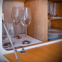 Magnet-Kristallgläser silwy CHAMPAGNER 2er-Set 200 ml 2 Kristallgläser + 2 Pads Fb. transparent