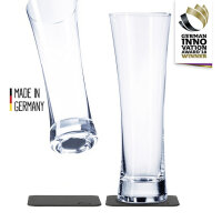 Magnet-Kristallgläser silwy BIER 2er-Set 330 ml 2...