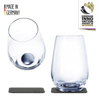 Magnet-Kristallgläser silwy LONGDRINK 2er-Set 400 ml...