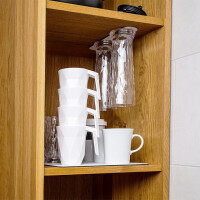 Magnet Coffeecup silwy mit Metall-Nano-Gel-Pad und Deckel Fb. weiß