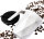 Magnet Coffeecup silwy mit Metall-Nano-Gel-Pad und Deckel Fb. weiß