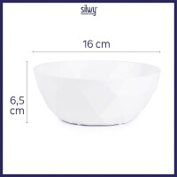 Super-Magnet-Bowl silwy 2er-Set Fb. weiß